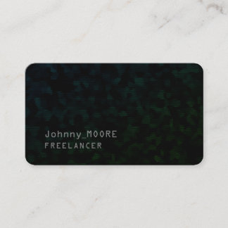 Ultra dark modern futuristic cyber black business card