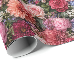Ultra-Detailed Exquisite Mixed Florals Wrapping Paper