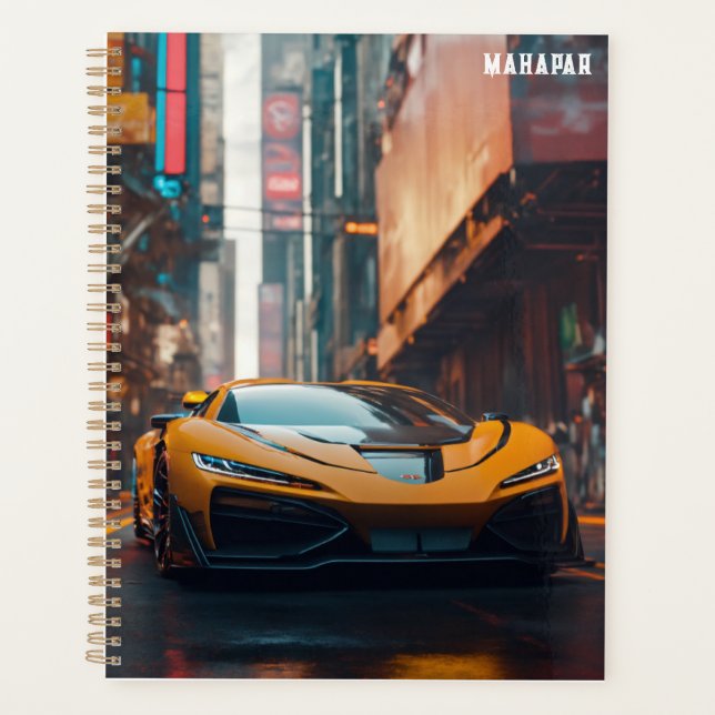  Ultra Dystopian Sports Car Planner (Front)