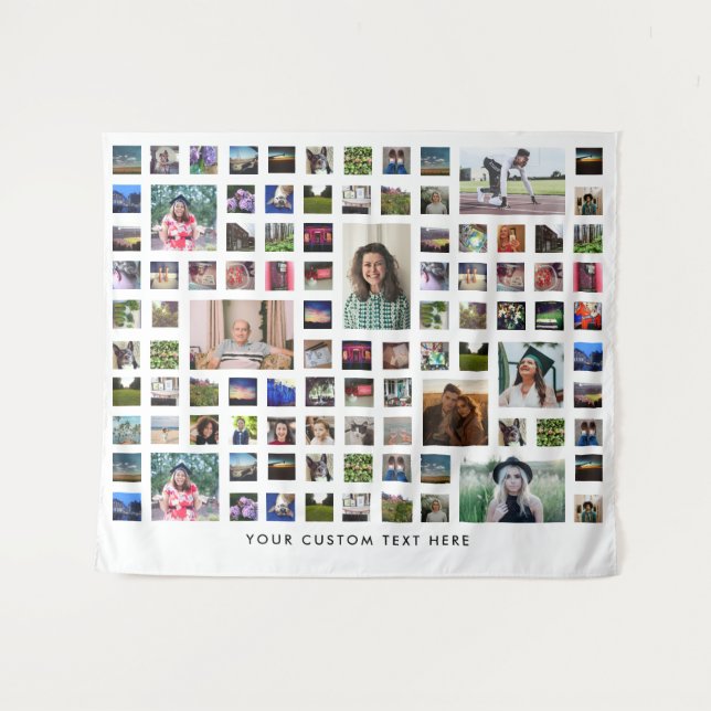 Ultra Epic 98 Photo Collage Party Tapestry (Front (Horizontal))