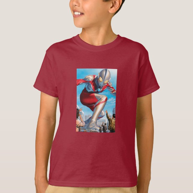 Ultra Giant Hero Man Anime T-Shirt (Front)