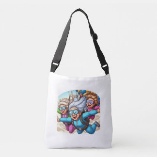 Ultra Grannies Go Skydiving Cross body bag