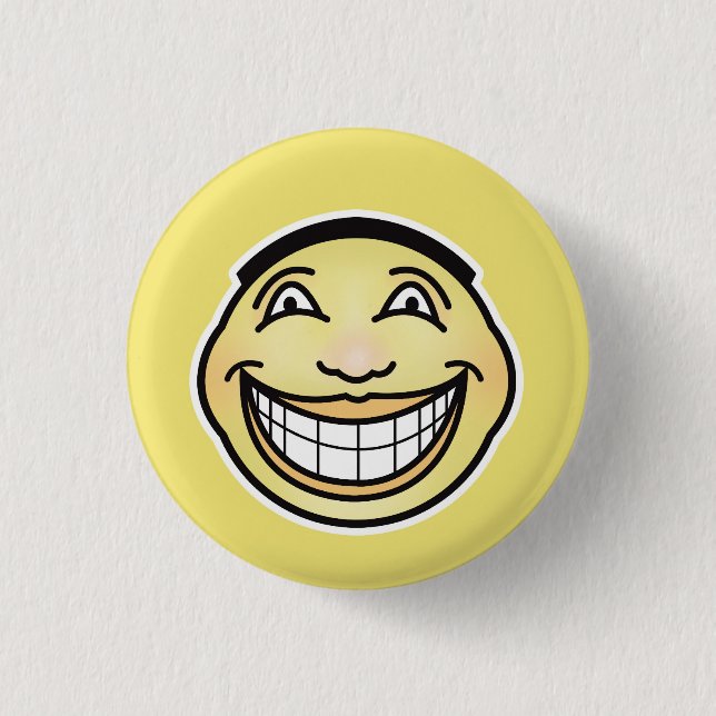 Ultra Happy Face Button (Front)