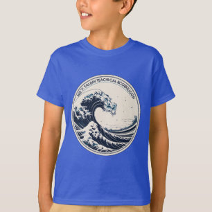Ultra-High-Detail Montabeach Ocean Wave Logo T-Shirt