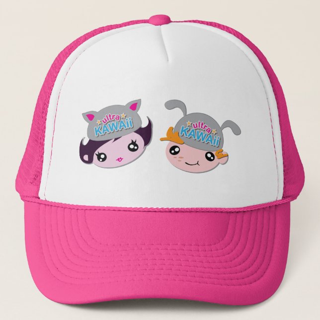 Ultra Kawaii - Girl and Boy Logo Hat (Front)