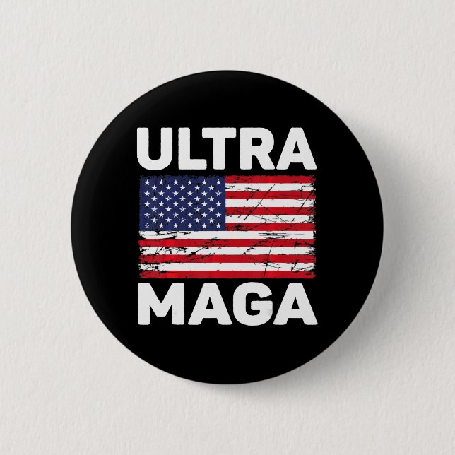 Ultra MAGA 22 6 Cm Round Badge (Front)