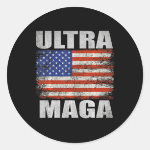 Ultra Maga 3 Classic Round Sticker