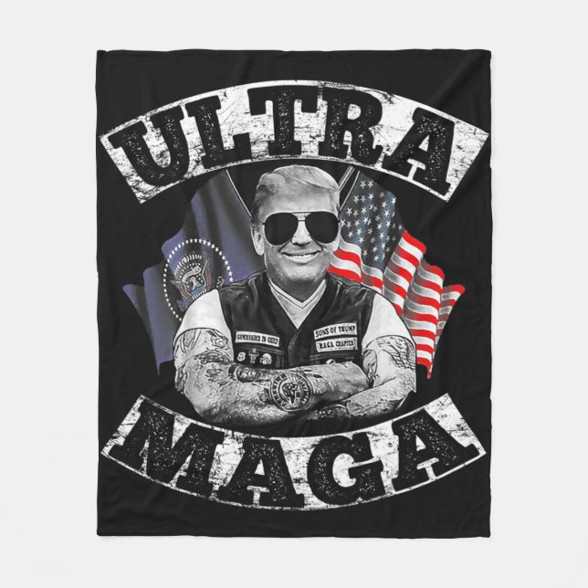 Ultra MAGA 76 Fleece Blanket (Front)