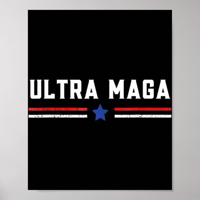 Ultra MAGA And Proud Of It Anti-Biden  Poster (Front)