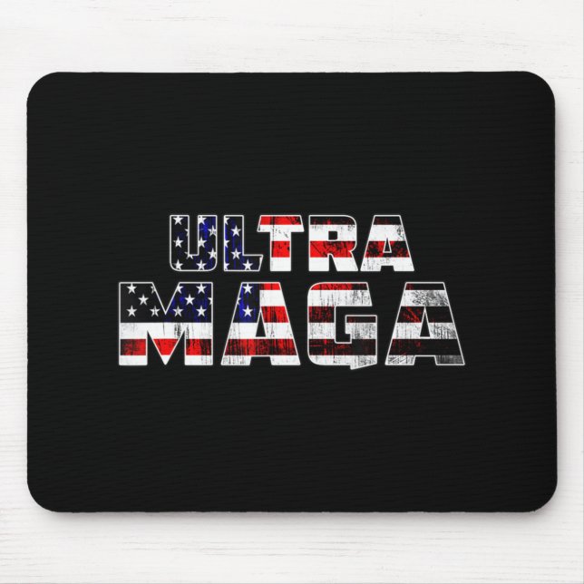 Ultra Maga Donald Trump Joe Biden Republican Ameri Mouse Mat (Front)