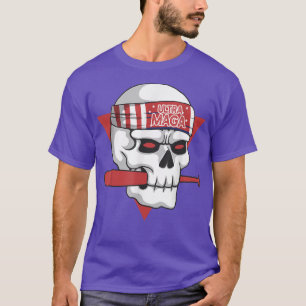 ULTRA MAGA Funny Patriotic Skeleton With USA Banda T-Shirt