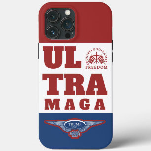 ULTRA MAGA GOD FAMILY COUNTRY FREEDOM TRUMP 2024 iPhone 13 PRO MAX CASE