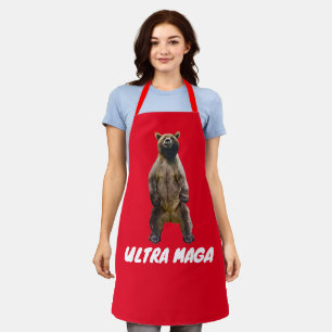 ULTRA MAGA GRIZZLY BEAR KITCHEN APRONS