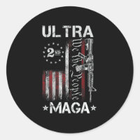 Ultra MAGA Gun AR- Quote Patriotic American Flag