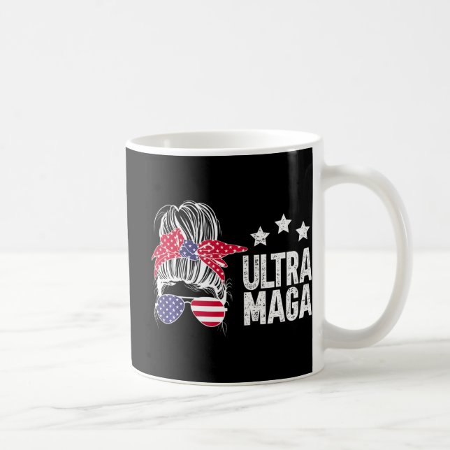 Ultra Maga Messy Bun 5 Coffee Mug (Right)
