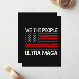 Ultra Maga Pro Trump 2024 Funny Republican Card