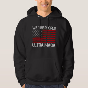 Ultra Maga Pro Trump 2024 Funny Republican  Hoodie
