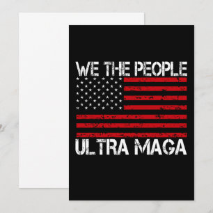 Ultra Maga Pro Trump 2024 Funny Republican Invitation