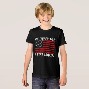 Ultra Maga Pro Trump 2024 Funny Republican  Tri-Blend Shirt