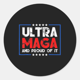 Ultra Maga Proud Ultra-Maga 9 Classic Round Sticker