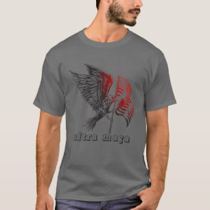 Ultra Maga Respect American Flag Independant Day 2 T-Shirt