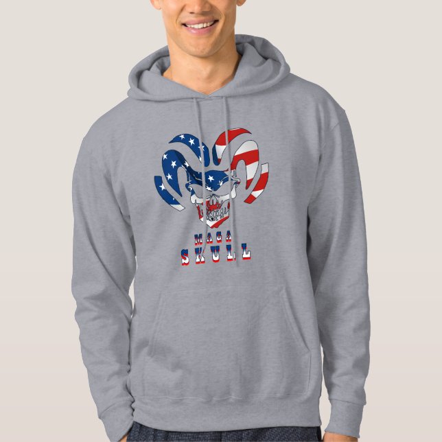 Ultra Maga Skull | Men's Hoodie (Front)