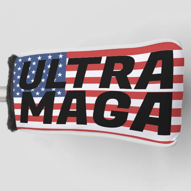 ULTRA MAGA TRUMP GOLF HEAD COVER (Front)