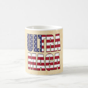Ultra MAGA Trump Supporter 💡  Great Again USA  Coffee Mug