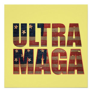 Ultra MAGA Trump Supporter 💡  Great Again USA  Poster