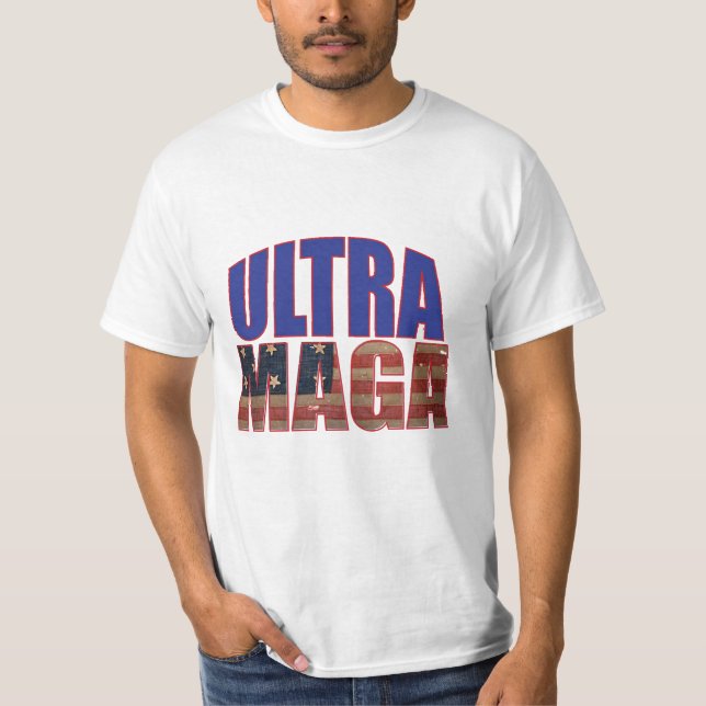 Ultra MAGA Trump Supporter ⛳   Great Again USA  T-Shirt (Front)
