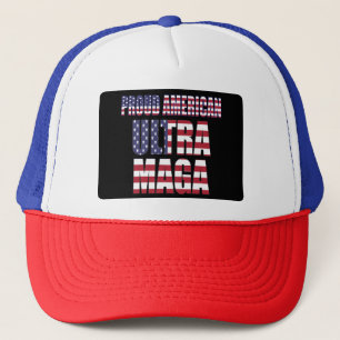 Ultra MAGA Trump Supporter ⛳   Great Again USA  Trucker Hat