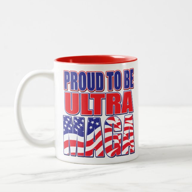 Ultra-MAGA Two-Tone Coffee Mug (Left)