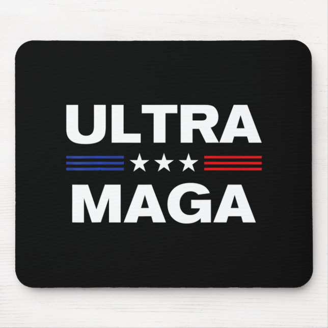 Ultra Maga United State flag 3 Mouse Mat (Front)