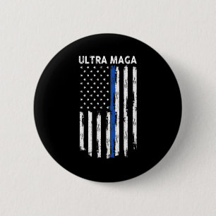 Ultra Maga US Flag Proud Ultra Maga 6 Cm Round Badge