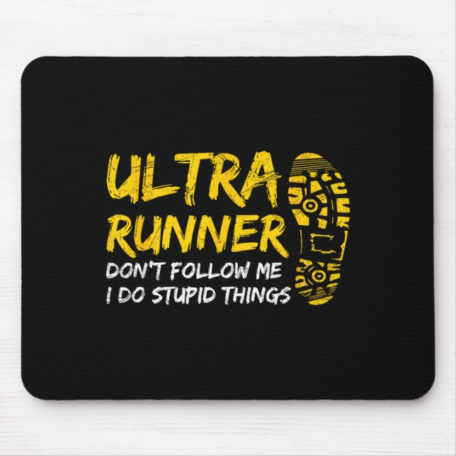 Ultra Marathon Design For A Ultra Marathon Runner  Mouse Mat (Front)