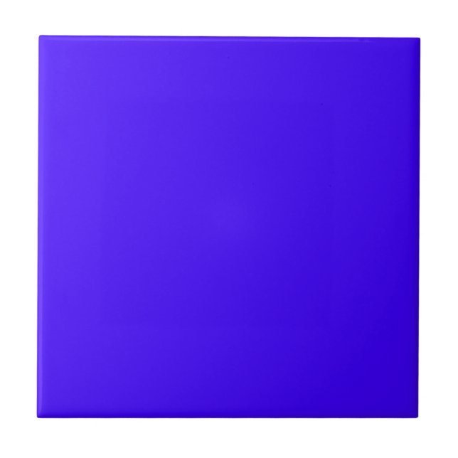 Ultra Marine Blue Solid Colour Tile (Front)
