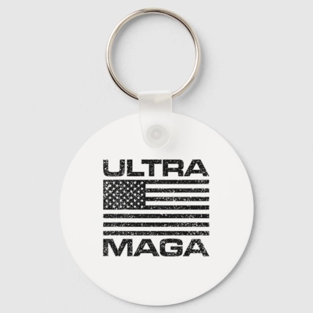 Ultra Mega Usa American Flag Ultramega Women Kids  Key Ring (Front)