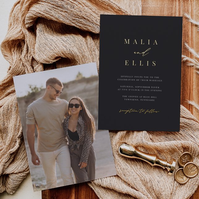 Ultra Minimal | Calligraphy Accent Photo Wedding (Creator Uploaded)