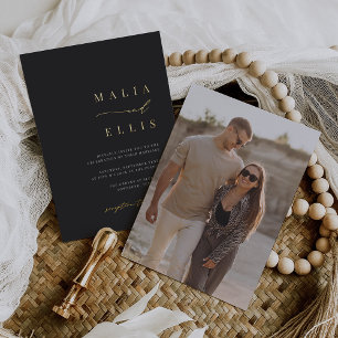 Ultra Minimal   Calligraphy Accent Wedding