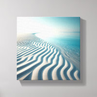 Ultra-Minimalist White Sand Ripples with Endless