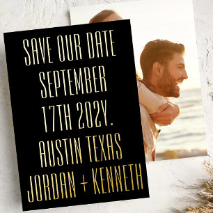 Ultra Modern 2 Sided Big Bold Photo Back Wedding