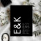 Ultra Modern Bold Big Monogram Simple Wedding