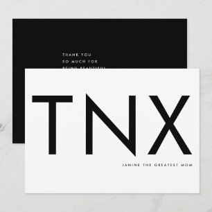 Ultra Modern Bold Big Thank You Mother Day