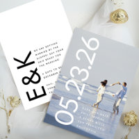 Ultra Modern Bold Big White Photo Bold DATE