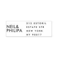 Ultra Modern BOLD NAMES Wedding RETURN