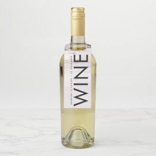 Ultra Modern Gender Neutral Wedding Bottle Tag