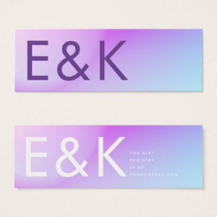 Ultra Modern Gradient Purple Fall Wedding