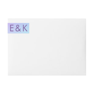 Ultra Modern Gradient Purple Fall Wedding Wrap Around Label