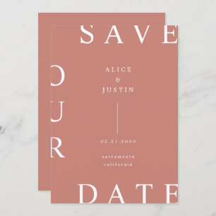 ultra modern layout Save the Date Invitation