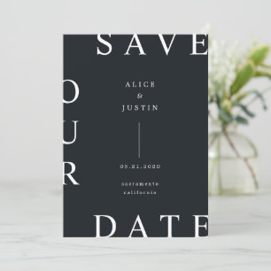 Ultra Modern Layout Save the Date Invitation